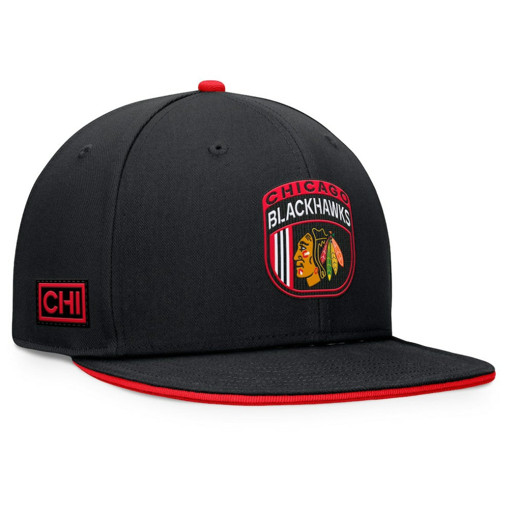 Chicago Blackhawks Fanatics 2024 NHL Draft Snapback Hat - Black - NHL 200562088