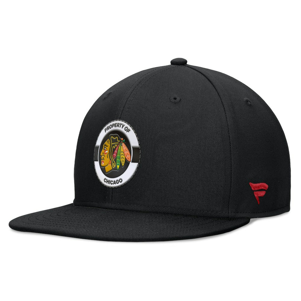 Chicago Blackhawks Fanatics Authentic Pro Training Camp Snapback Hat - Black - NHL 200562128
