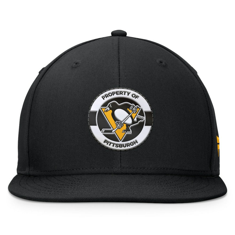 Pittsburgh Penguins Fanatics Authentic Pro Training Camp Snapback Hat - Black - NHL 200562149