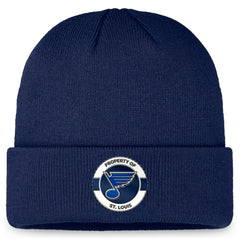 St. Louis Blues Fanatics Authentic Pro Training Camp Cuffed Knit Hat - Navy - NHL 200562150
