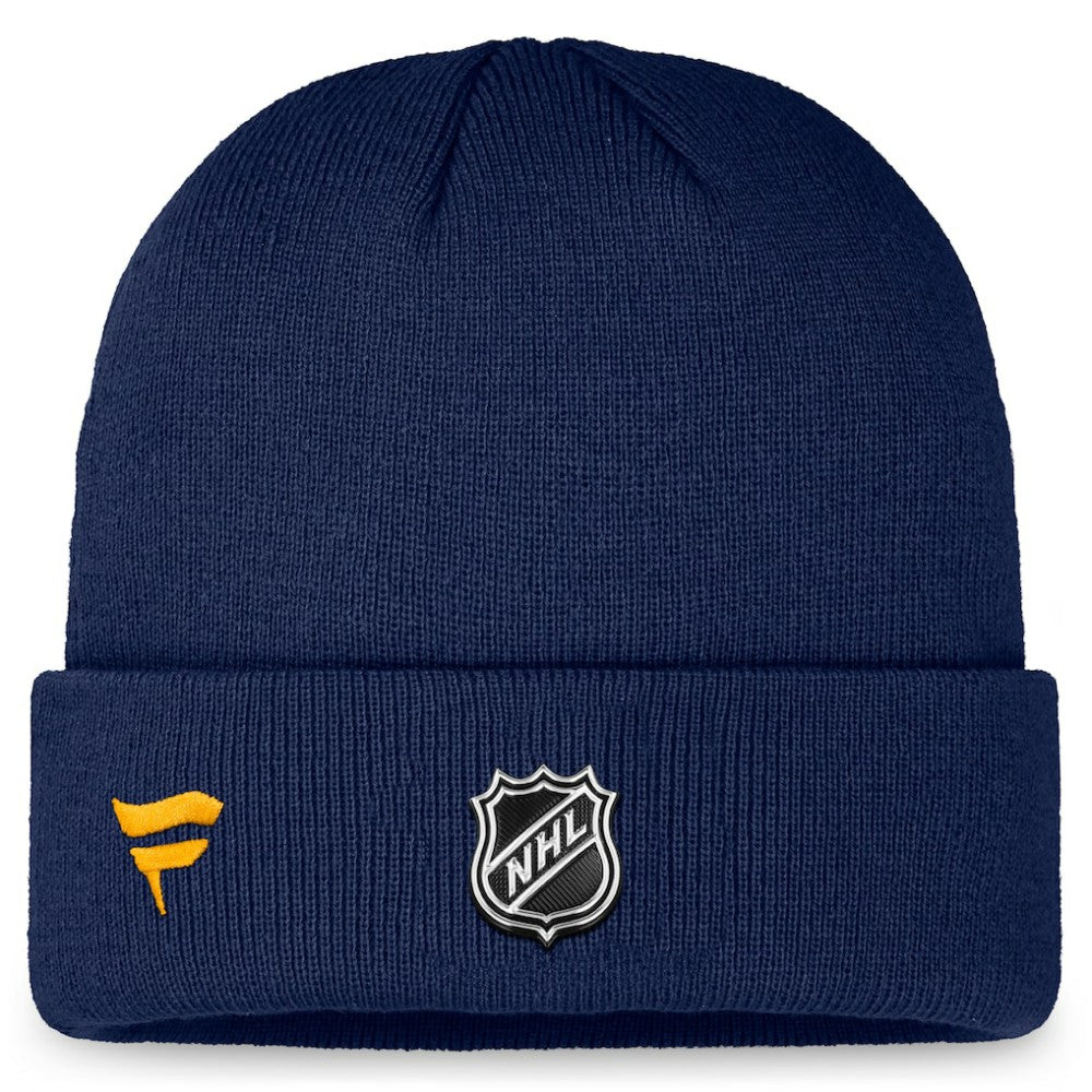 St. Louis Blues Fanatics Authentic Pro Training Camp Cuffed Knit Hat - Navy - NHL 200562150