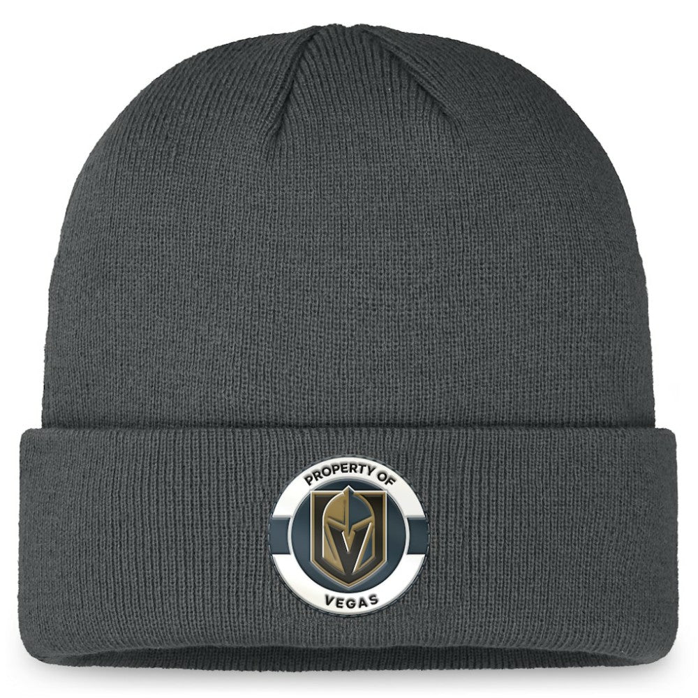 Vegas Golden Knights Fanatics Authentic Pro Training Camp Cuffed Knit Hat - Charcoal - NHL 200562153