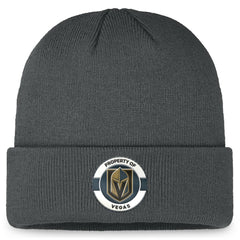 Vegas Golden Knights Fanatics Authentic Pro Training Camp Cuffed Knit Hat - Charcoal - NHL 200562153