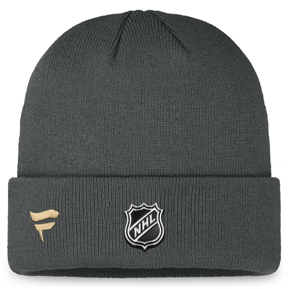 Vegas Golden Knights Fanatics Authentic Pro Training Camp Cuffed Knit Hat - Charcoal - NHL 200562153