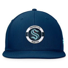 Seattle Kraken Fanatics Authentic Pro Training Camp Snapback Hat - Deep Sea Blue - NHL 200562154