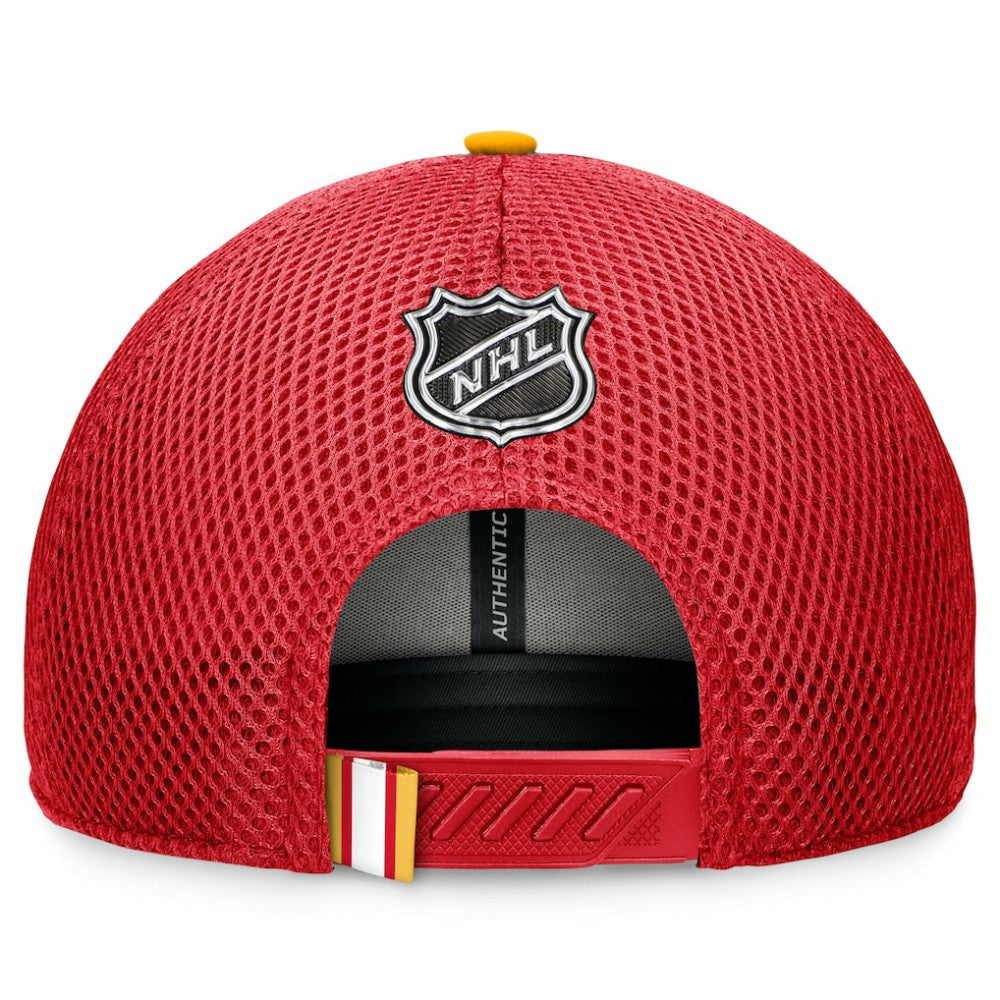 Calgary Flames Fanatics 2024 NHL Draft On Stage Trucker Adjustable Hat - Red - NHL 200562161
