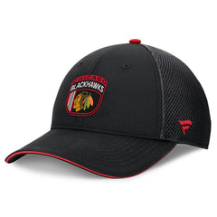 Chicago Blackhawks Fanatics 2024 NHL Draft On Stage Trucker Adjustable Hat - Black - NHL 200562163