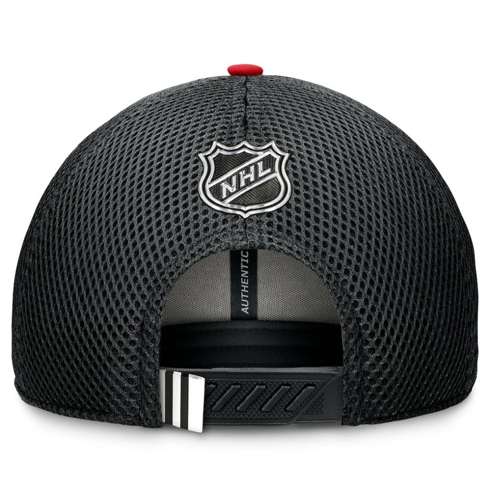 Chicago Blackhawks Fanatics 2024 NHL Draft On Stage Trucker Adjustable Hat - Black - NHL 200562163