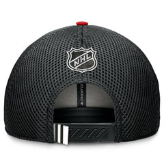 Chicago Blackhawks Fanatics 2024 NHL Draft On Stage Trucker Adjustable Hat - Black - NHL 200562163