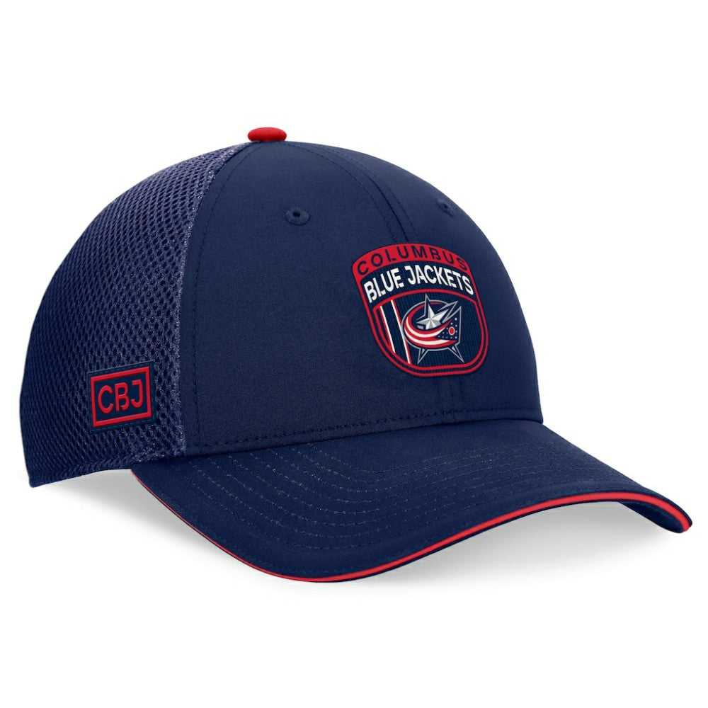 Columbus Blue Jackets Fanatics 2024 NHL Draft On Stage Trucker Adjustable Hat - Navy - NHL 200562165