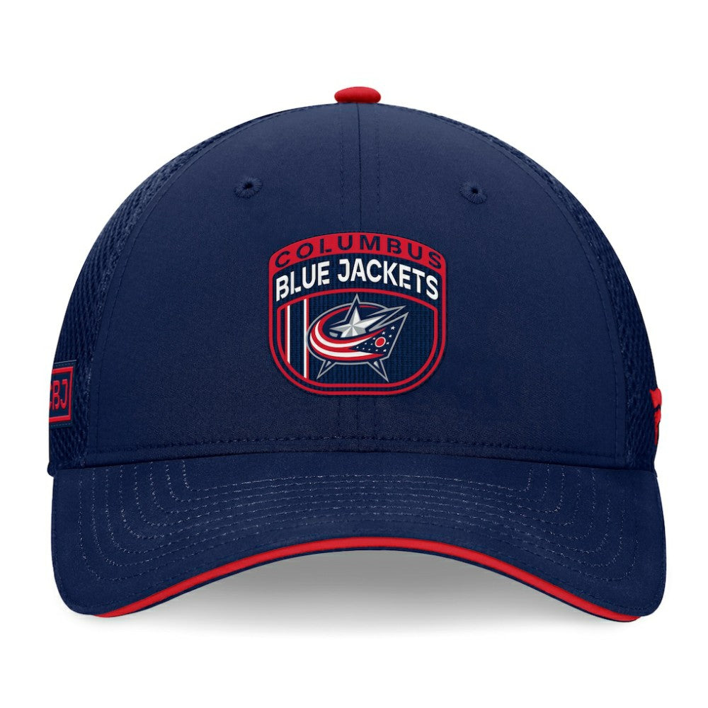 Columbus Blue Jackets Fanatics 2024 NHL Draft On Stage Trucker Adjustable Hat - Navy - NHL 200562165