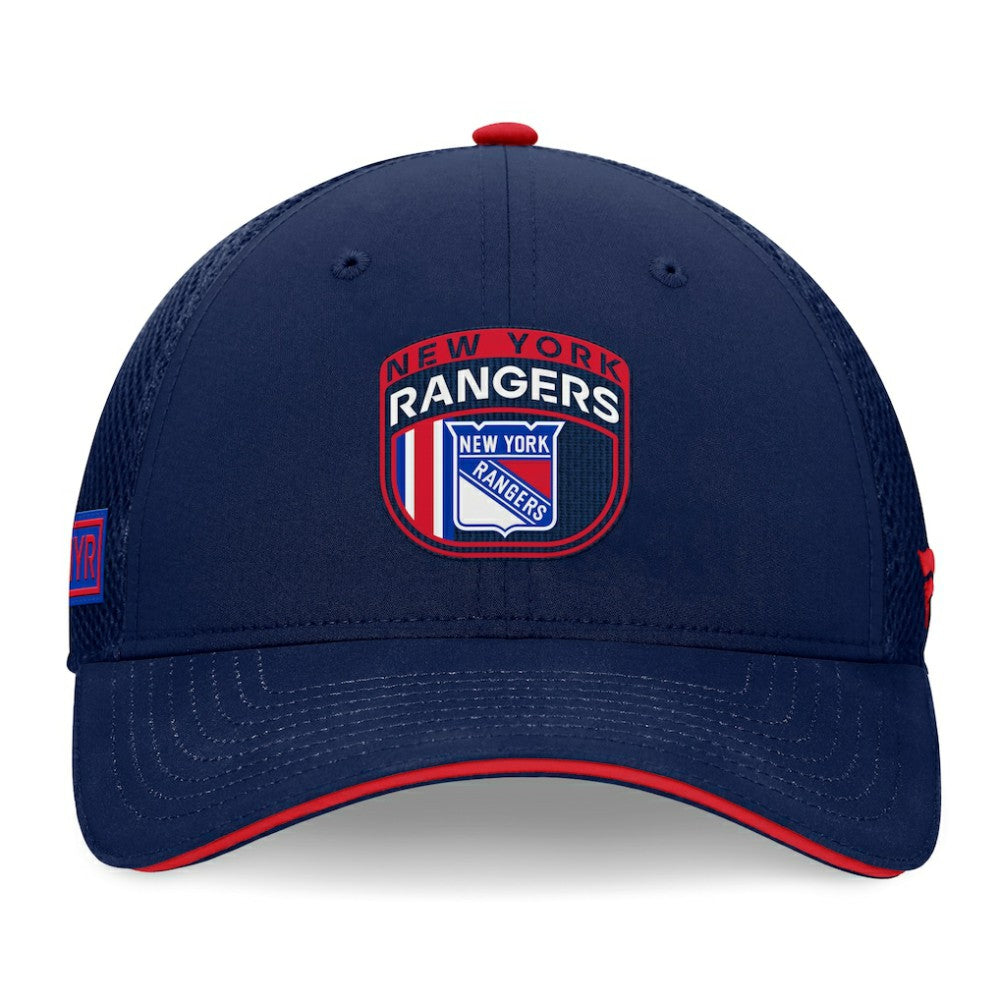 New York Rangers Fanatics 2024 NHL Draft On Stage Trucker Adjustable Hat - Navy - NHL 200562176