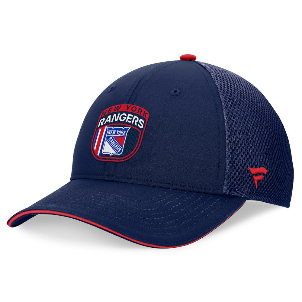 New York Rangers Fanatics 2024 NHL Draft On Stage Trucker Adjustable Hat - Navy - NHL 200562176
