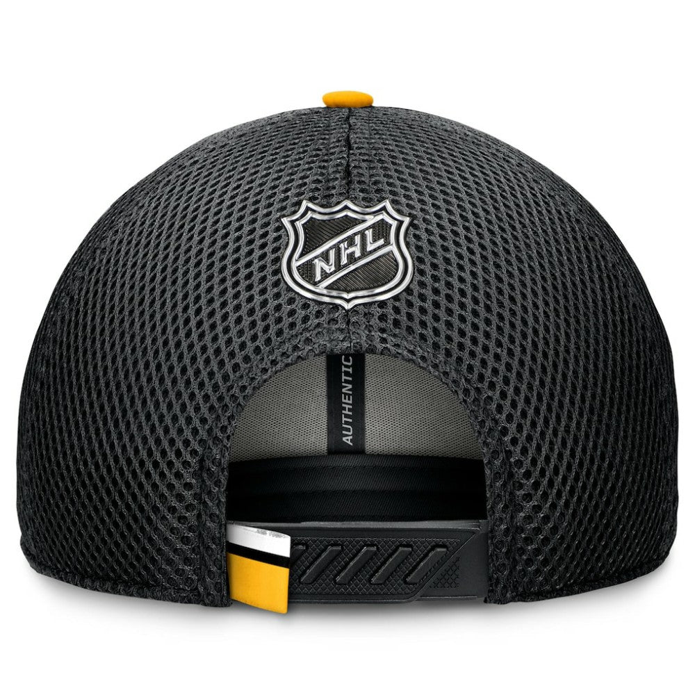 Pittsburgh Penguins Fanatics 2024 NHL Draft On Stage Trucker Adjustable Hat - Black - NHL 200562179