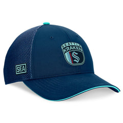 Seattle Kraken Fanatics 2024 NHL Draft On Stage Trucker Adjustable Hat - Deep Sea Blue - NHL 200562181