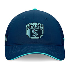Seattle Kraken Fanatics 2024 NHL Draft On Stage Trucker Adjustable Hat - Deep Sea Blue - NHL 200562181