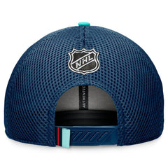 Seattle Kraken Fanatics 2024 NHL Draft On Stage Trucker Adjustable Hat - Deep Sea Blue - NHL 200562181