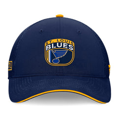St. Louis Blues Fanatics 2024 NHL Draft On Stage Trucker Adjustable Hat - Navy - NHL 200562182