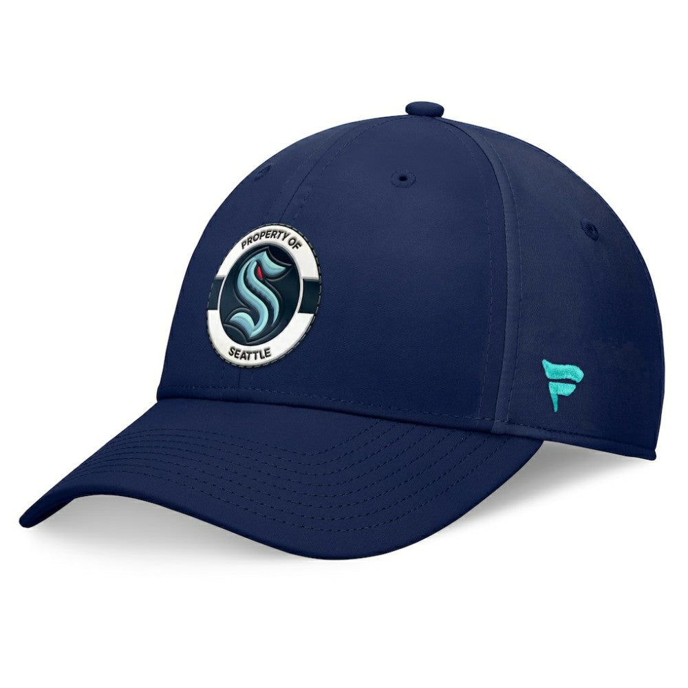 Seattle Kraken Fanatics Authentic Pro Training Camp Flex Hat - Deep Sea Blue - NHL 200562245