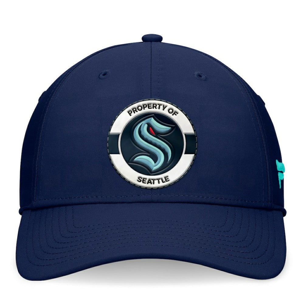 Seattle Kraken Fanatics Authentic Pro Training Camp Flex Hat - Deep Sea Blue - NHL 200562245