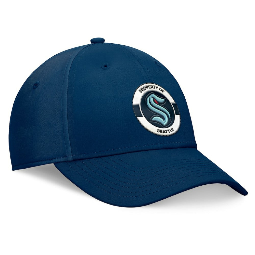 Seattle Kraken Fanatics Authentic Pro Training Camp Flex Hat - Deep Sea Blue - NHL 200562245