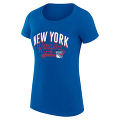 New York Rangers G-III 4Her by Carl Banks Women's Super-Slim Fit Lightweight Filigree Logo T-Shirt – Blue - NHL 200563460