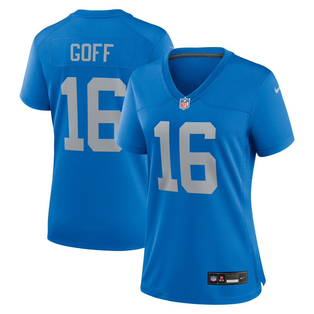 Nike Jared Goff Detroit Lions Women's Alternate Game Jersey Blue