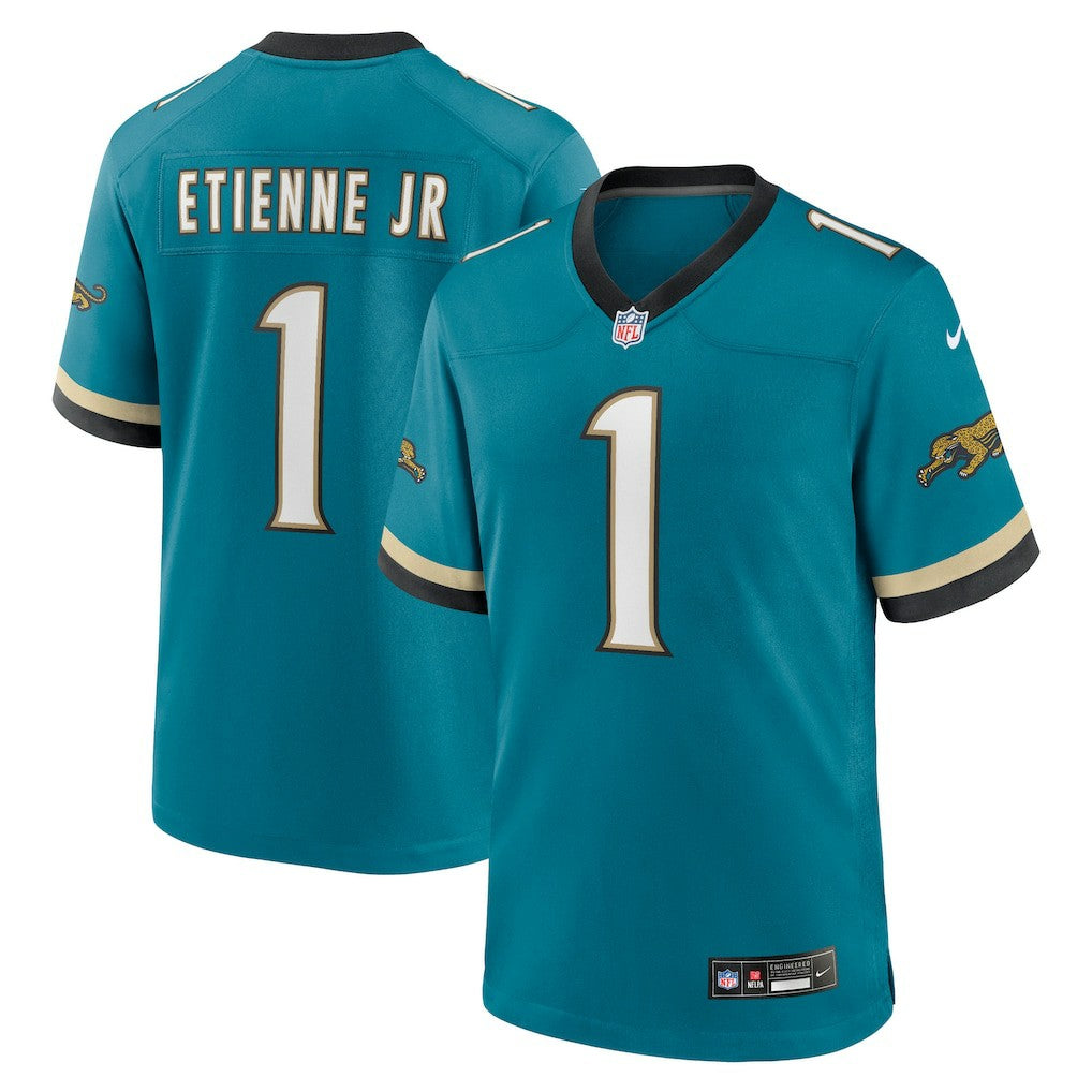 Nike Travis Etienne Jr Jacksonville Jaguars Prowler Throwback Player Game Jersey Teal