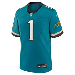 Nike Travis Etienne Jr Jacksonville Jaguars Prowler Throwback Player Game Jersey Teal