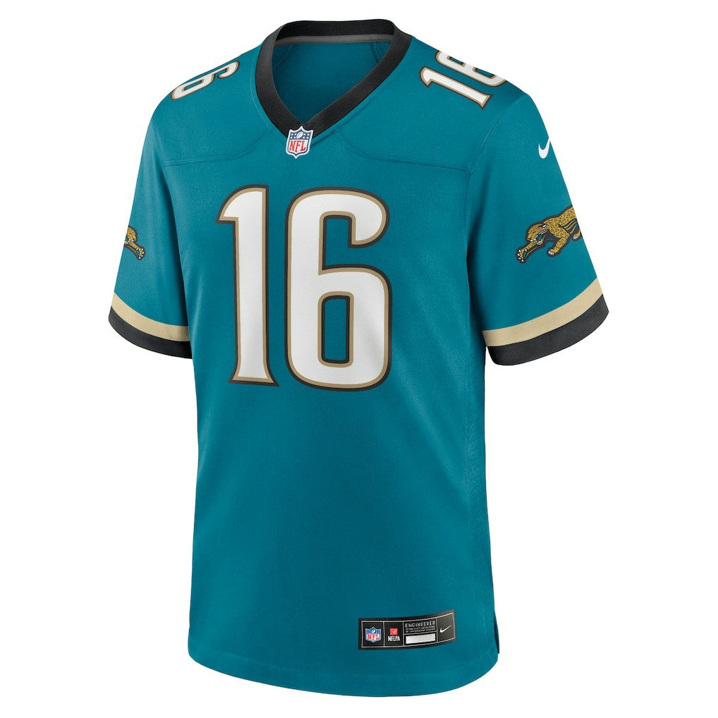 Nike Trevor Lawrence Jacksonville Jaguars Prowler Throwback Player Game Jersey Teal