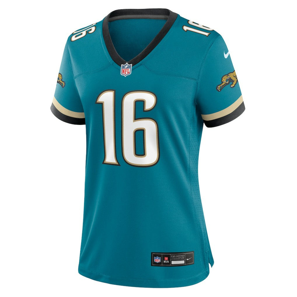 Nike Trevor Lawrence Jacksonville Jaguars Women's Prowler Throwback Game Jersey Teal