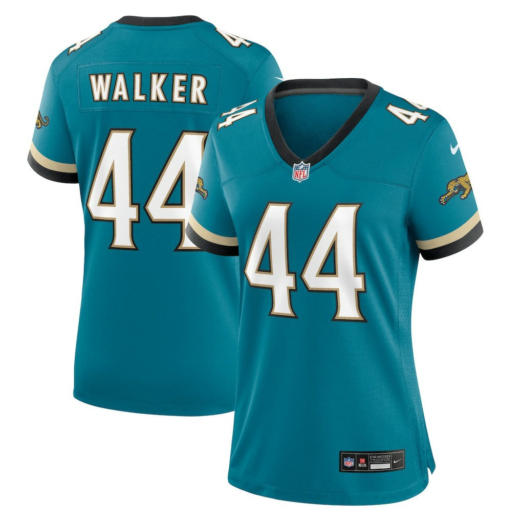 Nike Travon Walker Jacksonville Jaguars Women's Prowler Throwback Game Jersey Teal