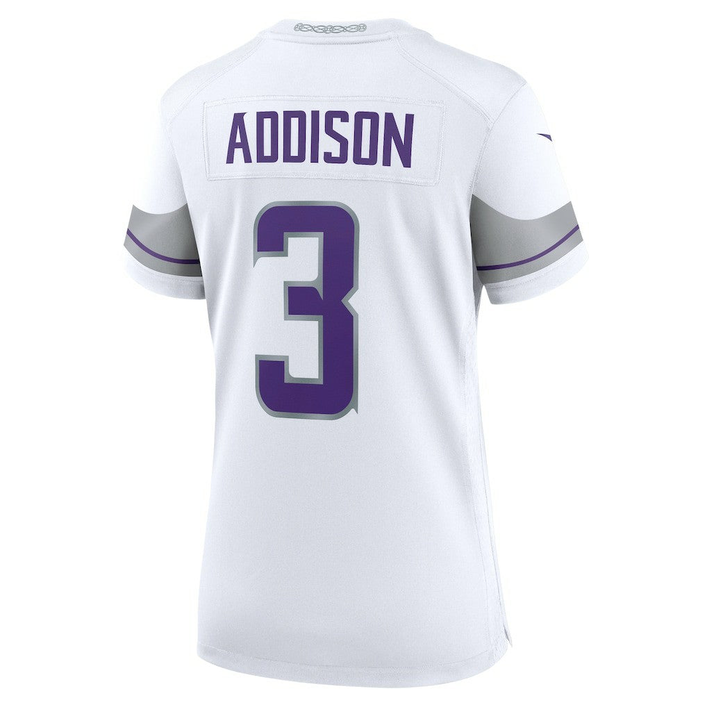 Nike Jordan Addison Minnesota Vikings Women's Alternate Game Player Jersey White