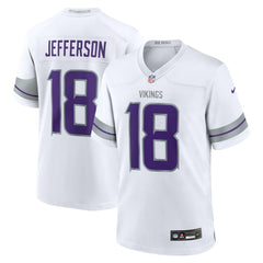 Nike Justin Jefferson Minnesota Vikings Alternate Game Player Jersey White