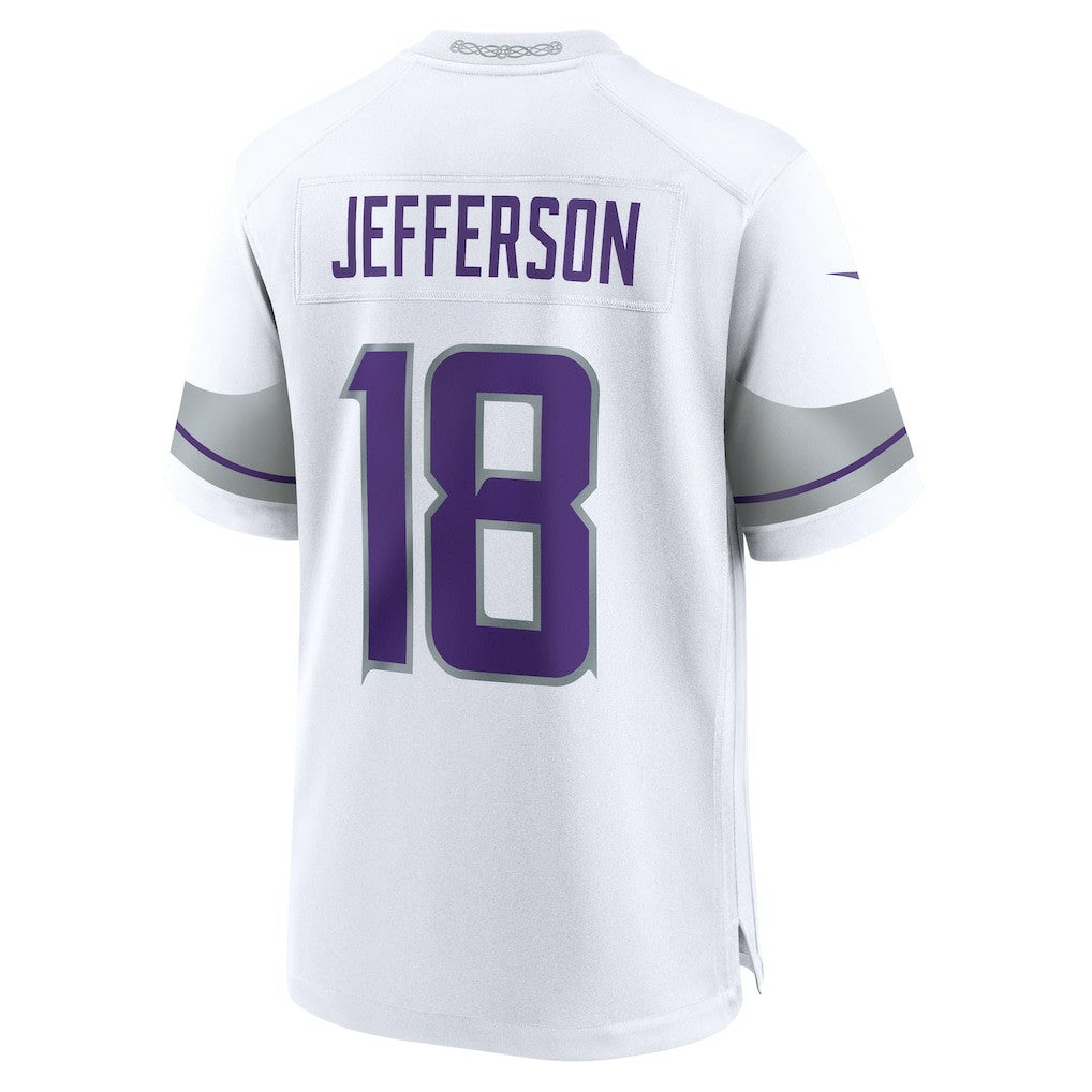 Nike Justin Jefferson Minnesota Vikings Alternate Game Player Jersey White