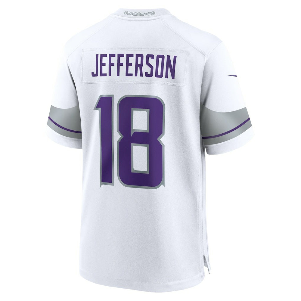 Nike Justin Jefferson Minnesota Vikings Alternate Game Player Jersey White