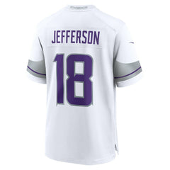 Nike Justin Jefferson Minnesota Vikings Alternate Game Player Jersey White