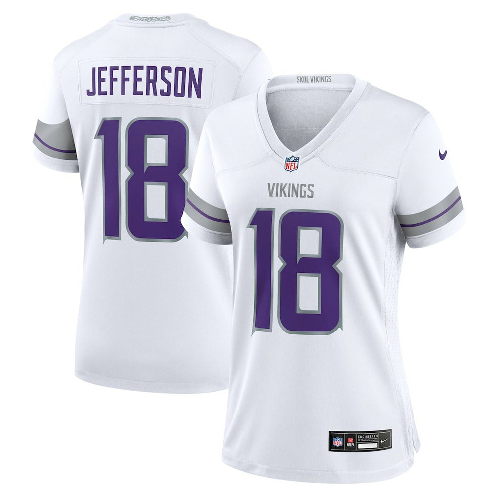 Nike Justin Jefferson Minnesota Vikings Women's Alternate Game Player Jersey White