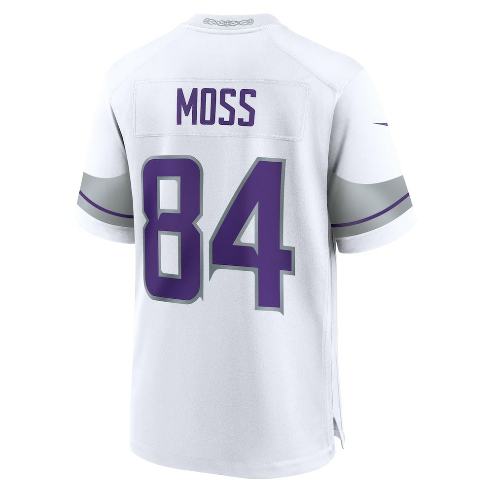 Nike Randy Moss Minnesota Vikings Alternate Retired Player Game Jersey White