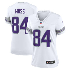 Nike Randy Moss Minnesota Vikings Women's Alternate Retired Player Game Jersey White