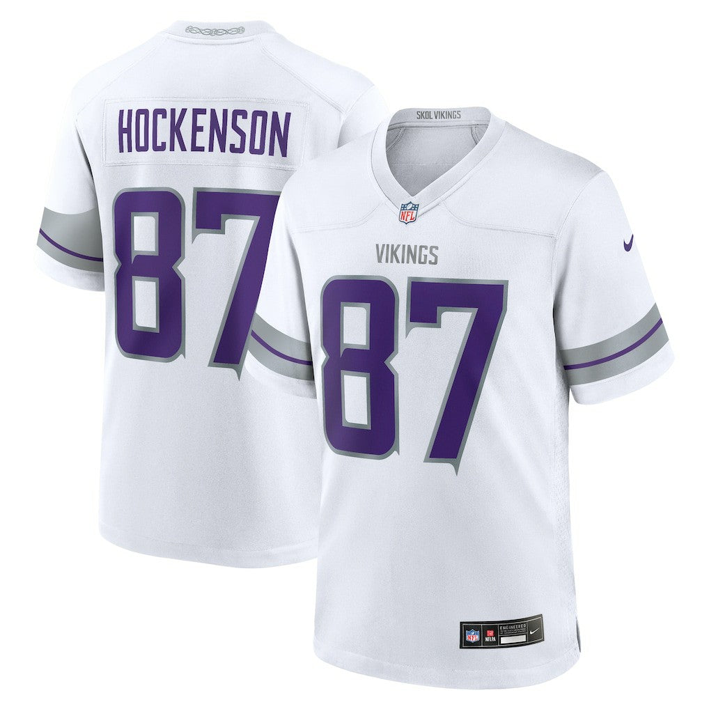 Nike T.J. Hockenson Minnesota Vikings Alternate Game Player Jersey White
