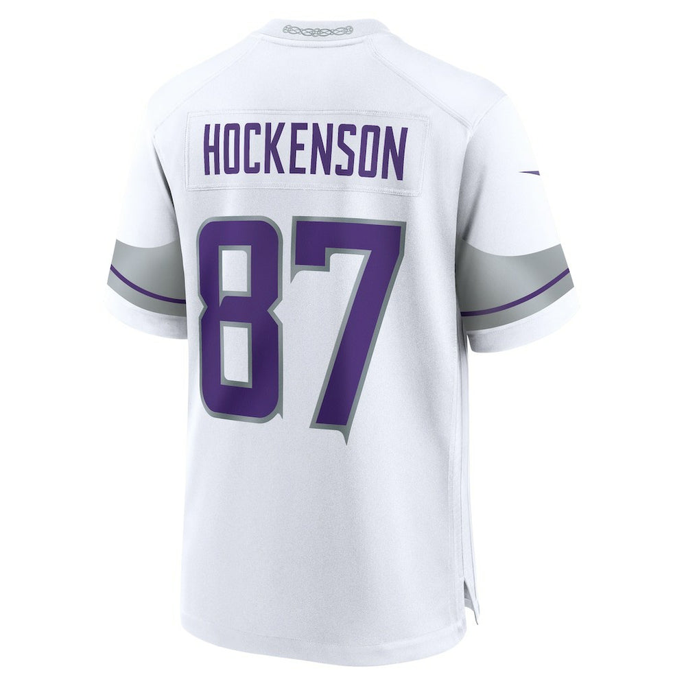 Nike T.J. Hockenson Minnesota Vikings Alternate Game Player Jersey White
