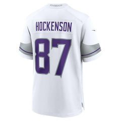 Nike T.J. Hockenson Minnesota Vikings Alternate Game Player Jersey White