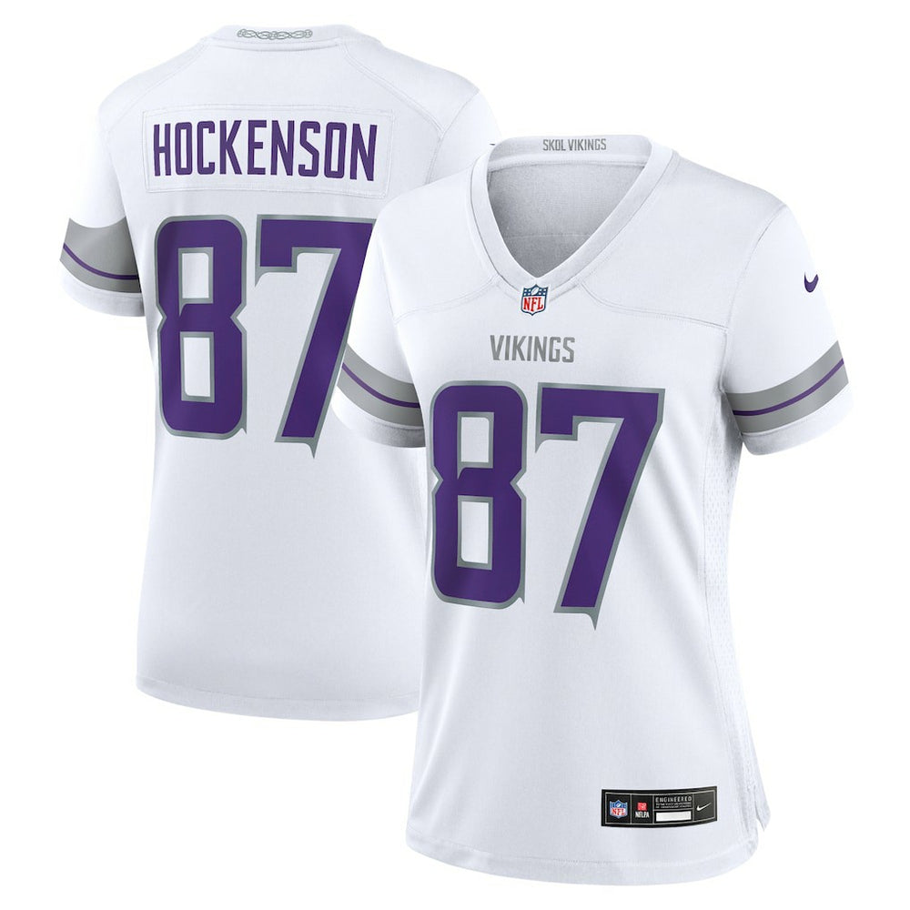Nike T.J. Hockenson Minnesota Vikings Women's Alternate Game Player Jersey White