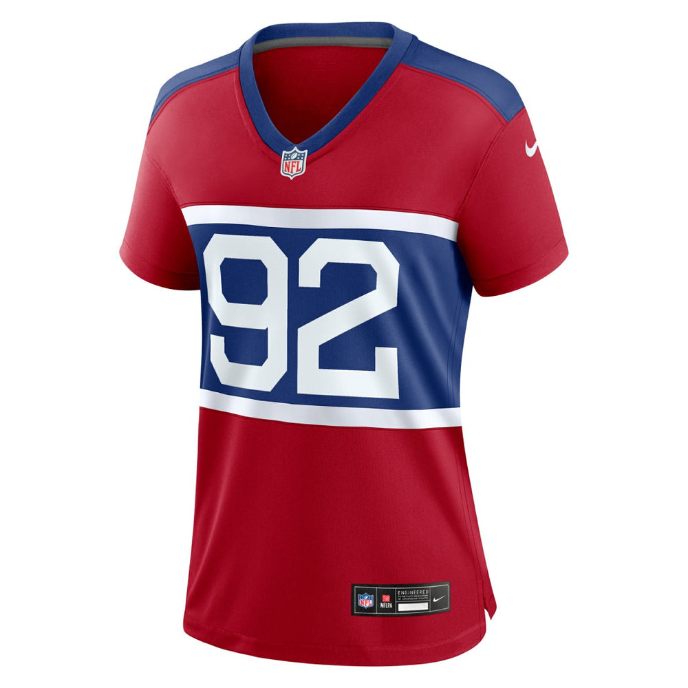 Nike Michael Strahan New York Giants Women's Alternate Retired Player Game Jersey Century Red