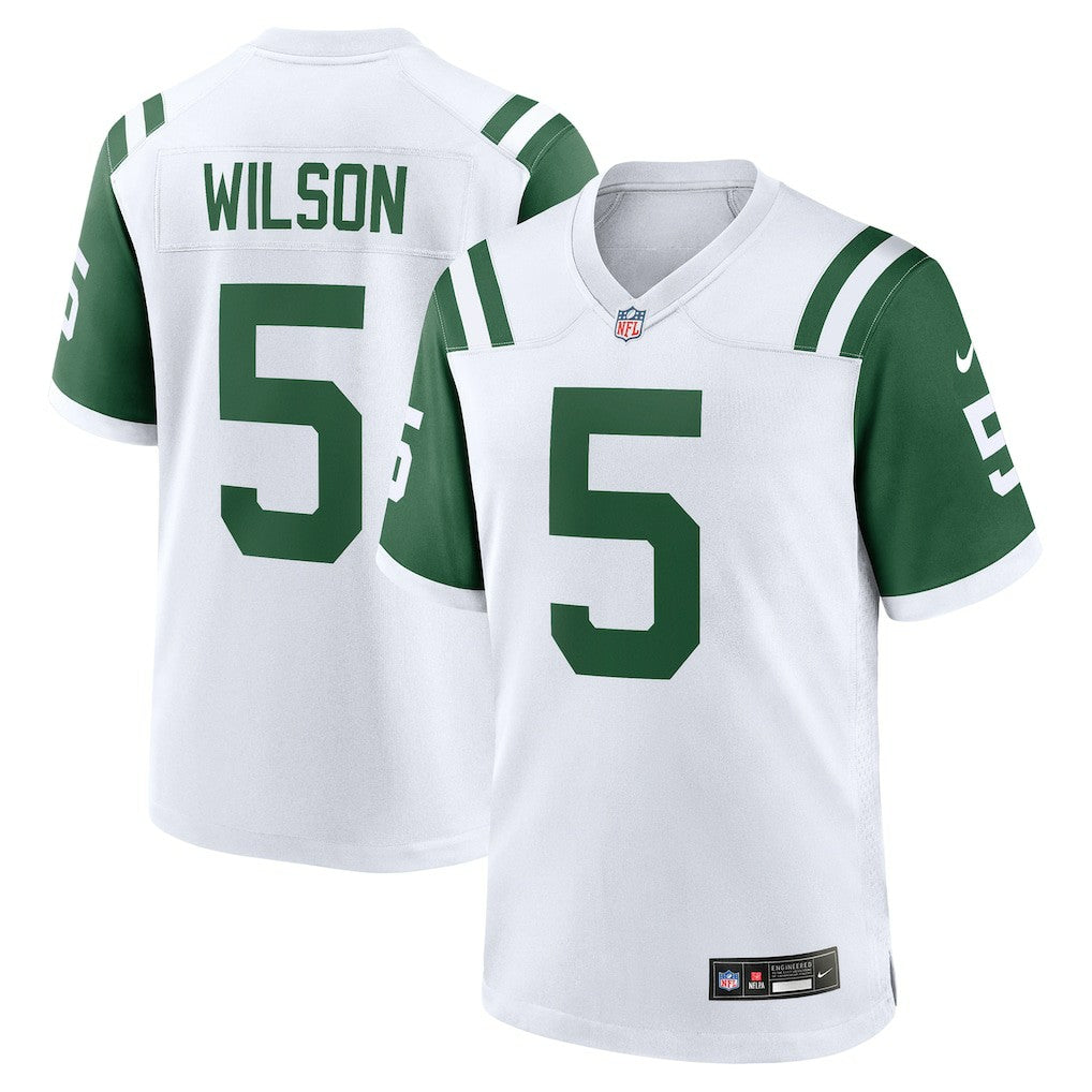 Nike Garrett Wilson New York Jets Classic Alternate Game Jersey White