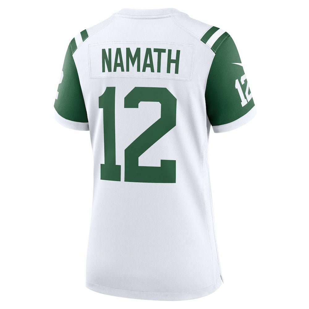 Nike Joe Namath New York Jets Women's Classic Alternate Retired Player Game Jersey White