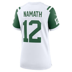 Nike Joe Namath New York Jets Women's Classic Alternate Retired Player Game Jersey White