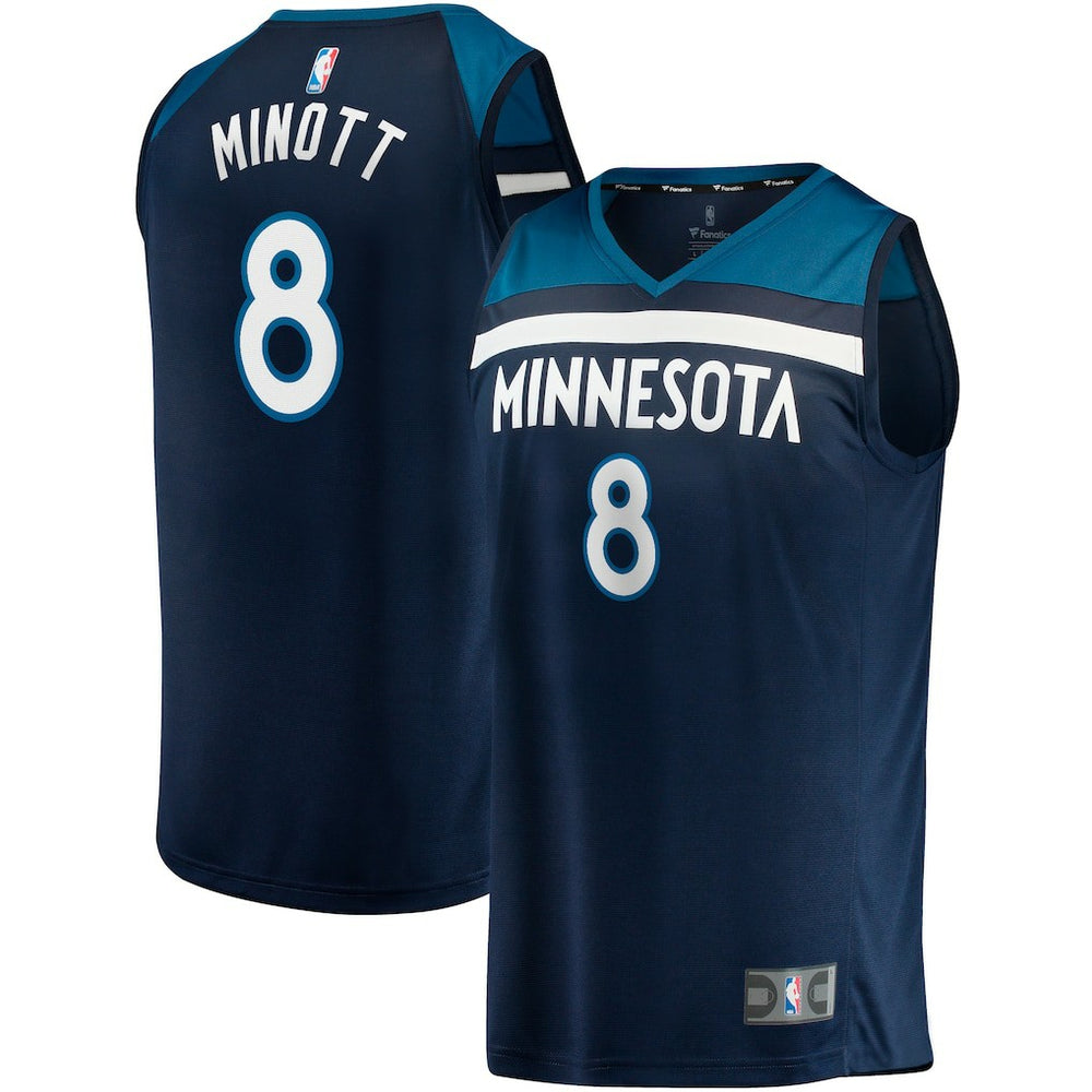 Josh Minott Minnesota Timberwolves Fast Break Player Jersey Icon Edition Navy | Fanatics