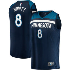 Josh Minott Minnesota Timberwolves Fast Break Player Jersey Icon Edition Navy | Fanatics